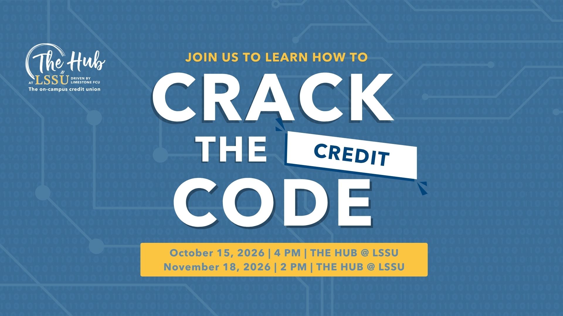 Crack the code banner